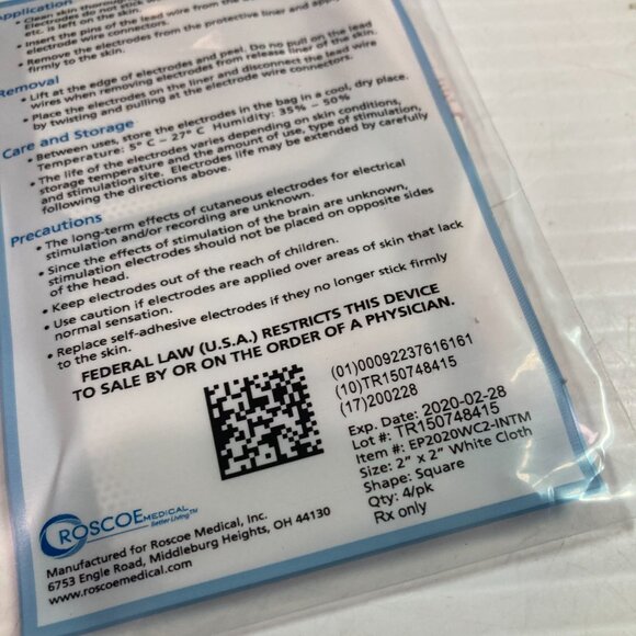 InTENSity Electrodes 2"x 2" Lot of 15 4 packs new - Picture 5 of 5